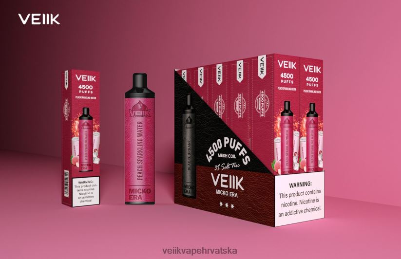 VEIIK Micko Era 4500 udisaja jednokratno 30 mg gazirana voda breskve X8XLL43 | VEIIK Vape Review