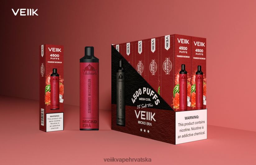 VEIIK Micko Era 4500 udisaja jednokratno 30 mg jagoda lubenica X8XLL41 | VEIIK Vape Hrvatska