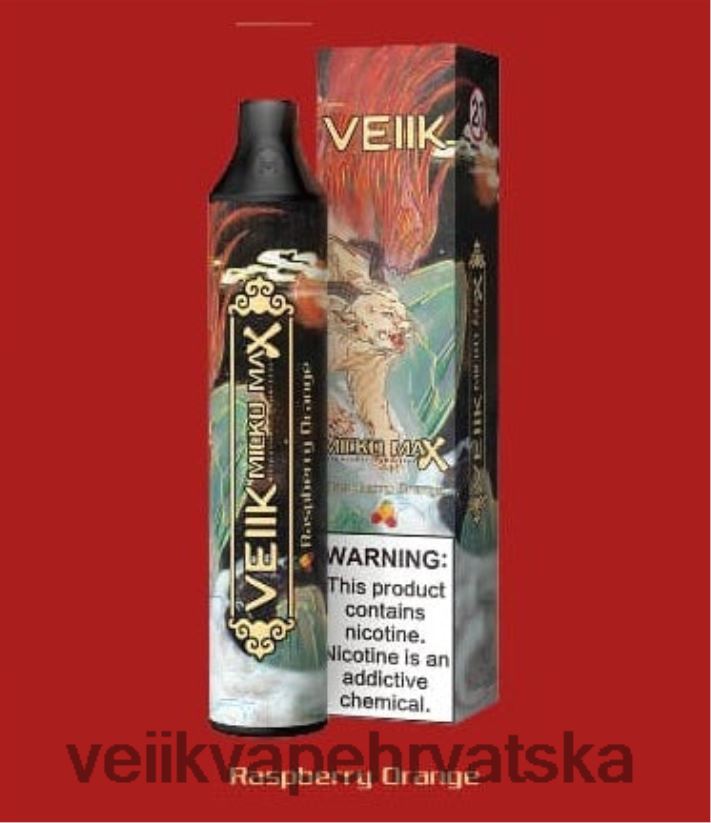 VEIIK Micko MAX jednokratni vape 1500 dimova narančasta malina X8XLL452 | VEIIK Vape Zagreb