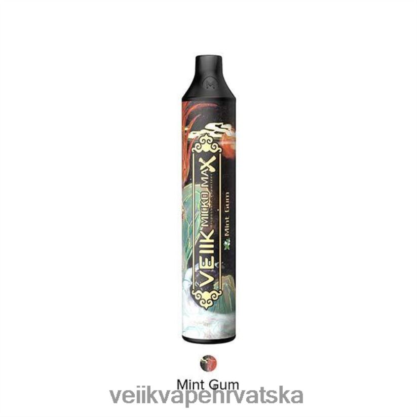 VEIIK Micko Max jednokratni vape 1500 dimova guma od metvice X8XLL411 | VEIIK Vape Hrvatska