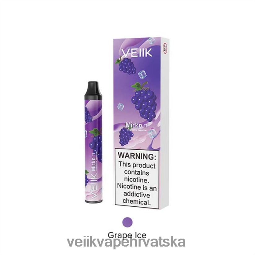 VEIIK Micko Pie jednokratni vape 600 dimova led od grožđa X8XLL418 | VEIIK Cracker Pod Hrvatska