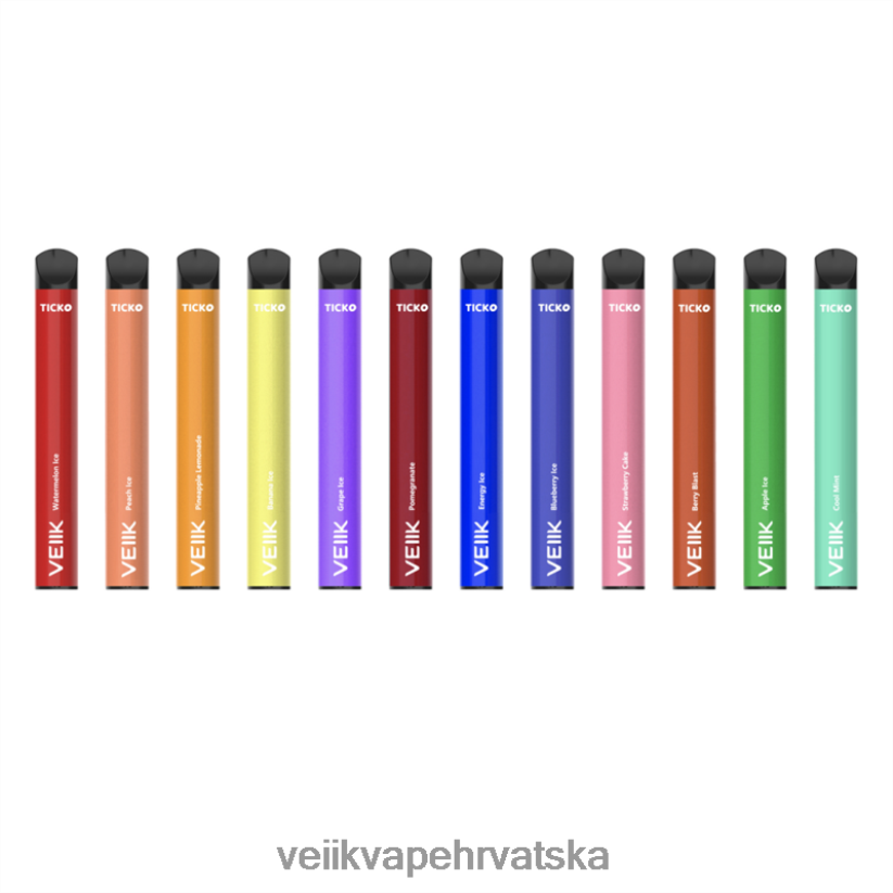 VEIIK Ticko jednokratni vape 1200 udisaja više okusa X8XLL431 | VEIIK Vape Hrvatska